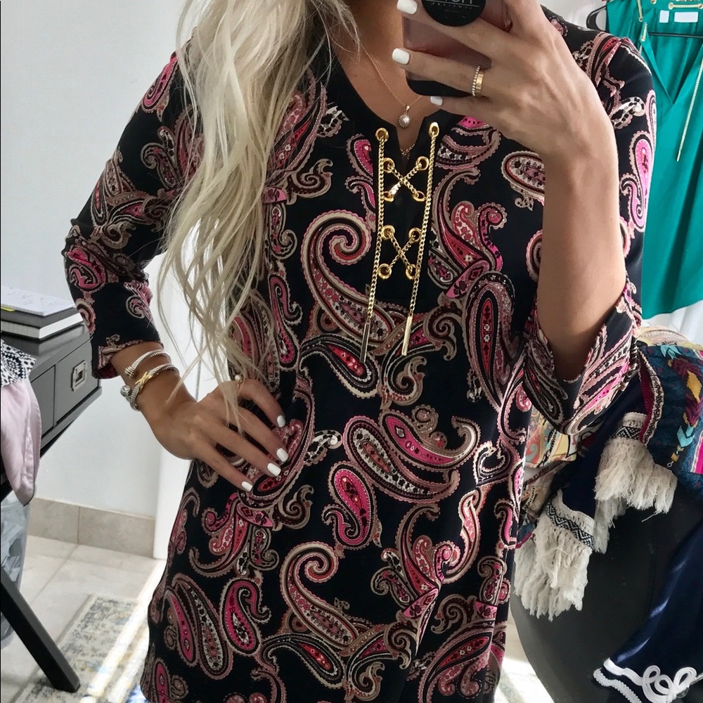 Paisley Patterned Top